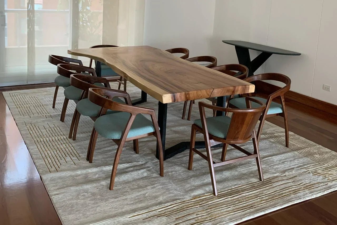¿CÓMO ELEGIR LA MEDIDA IDEAL DE ALFOMBRA PARA TU COMEDOR? - Outlet Alfombras