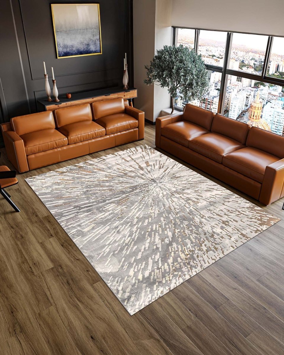 Arte 8309 Blanco Dorado - Outlet Alfombras